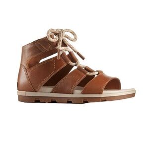sorel Women's Tan Leather Torpeda lace ii Sandal Size 7